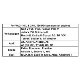 Calador para VAG 1,6 Y 2,0 TDI JTC 4330